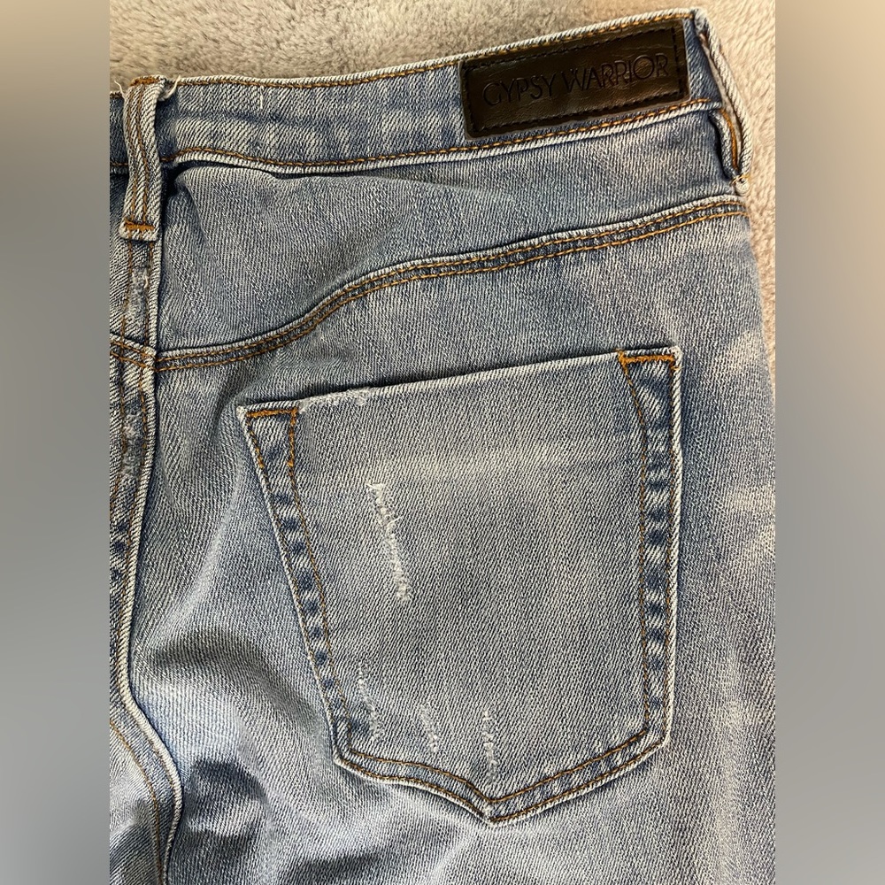 Gypsy Warrior High Rise Mom Distressed Jeans